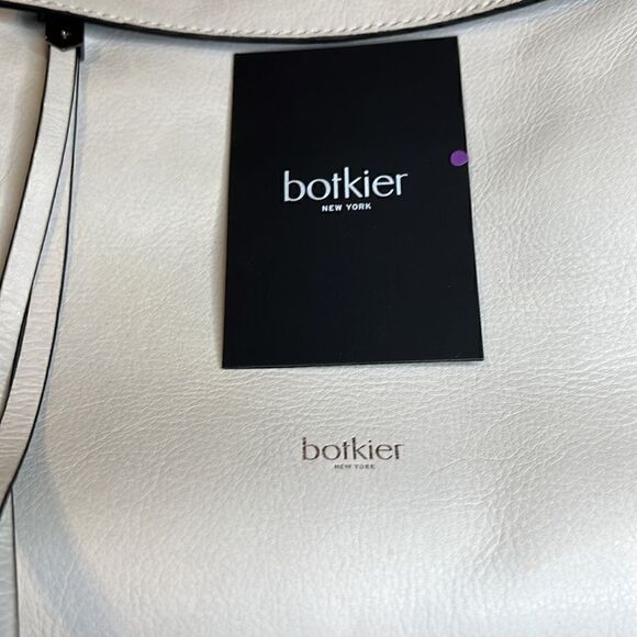 Botkier backpack white leather silver colored studs lots of zippered pockets EUC main image 12